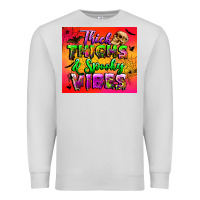 Dove Grey thick thighs and spooky vibes tumbler Premium Sweatshirt - BundleAndBundleShop