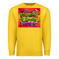 Lemon thick thighs and spooky vibes tumbler Premium Sweatshirt - BundleAndBundleShop