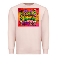 Pale Pink thick thighs and spooky vibes tumbler Premium Sweatshirt - BundleAndBundleShop