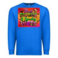 True Royal thick thighs and spooky vibes tumbler Premium Sweatshirt - BundleAndBundleShop