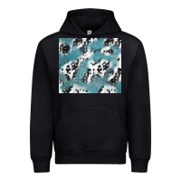 Black teal glitter and cowhide Urban Hoodie - TumblerDesignByShophia