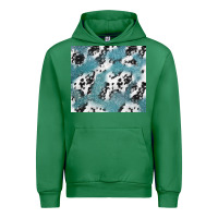 Emerald teal glitter and cowhide Urban Hoodie - TumblerDesignByShophia