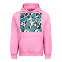 Fuchsia Pink teal glitter and cowhide Urban Hoodie - TumblerDesignByShophia