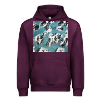 Mauve Wine teal glitter and cowhide Urban Hoodie - TumblerDesignByShophia
