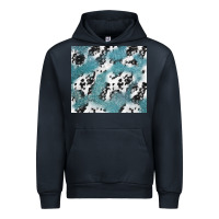 Navy teal glitter and cowhide Urban Hoodie - TumblerDesignByShophia