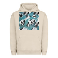 Pigment French Oak teal glitter and cowhide Urban Hoodie - TumblerDesignByShophia