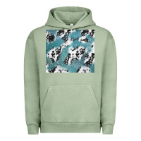Pigment Oil Green teal glitter and cowhide Urban Hoodie - TumblerDesignByShophia