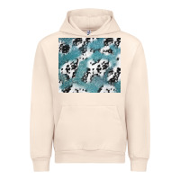 Sandshell teal glitter and cowhide Urban Hoodie - TumblerDesignByShophia