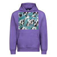 Tulip teal glitter and cowhide Urban Hoodie - TumblerDesignByShophia
