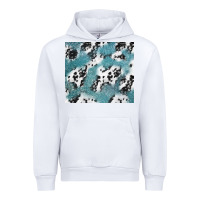 White teal glitter and cowhide Urban Hoodie - TumblerDesignByShophia