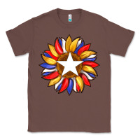 Chestnut american flag and sunflower with star Classic Tee - Artiststas