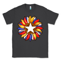 Smoke american flag and sunflower with star Classic Tee - Artiststas