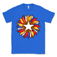American Flag And Sunflower With Star Classic Tee | Teevron