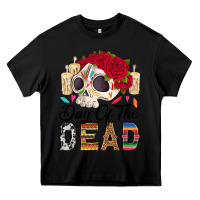Black Day of the dead skeleton Heavy Core Tee - RanaPortraitStore