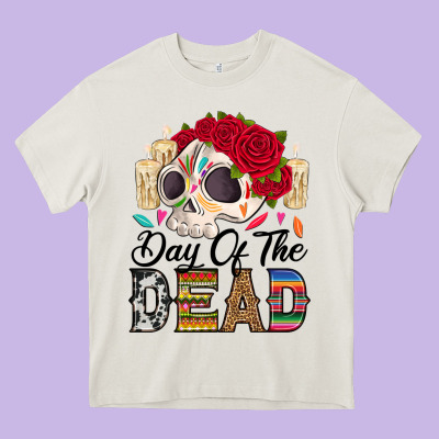 Heavy Core Tee Day of the dead skeleton