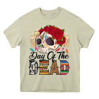 Mossy Day of the dead skeleton Heavy Core Tee - RanaPortraitStore
