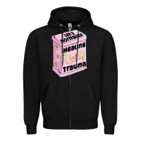 Black let's normalize healing trauma Zipper Hoodie - MaliasSmallBusiness