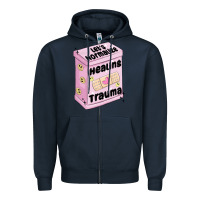 Navy let's normalize healing trauma Zipper Hoodie - MaliasSmallBusiness