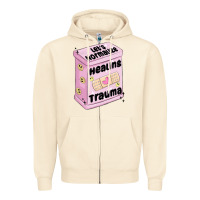 Sandshell let's normalize healing trauma Zipper Hoodie - MaliasSmallBusiness