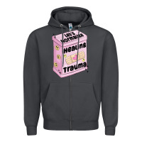 Smoke let's normalize healing trauma Zipper Hoodie - MaliasSmallBusiness