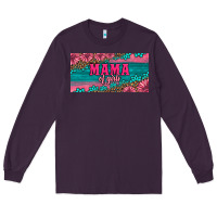 Plum pink roses mama of girls license plate Long Sleeve Tee - Artiststas