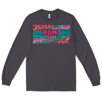 Smoke pink roses mama of girls license plate Long Sleeve Tee - Artiststas