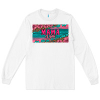 White pink roses mama of girls license plate Long Sleeve Tee - Artiststas
