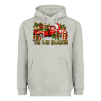 Moon Dust Tis' The Season Christmas Truck Heavyweight Hoodie - BundleAndBundleShop