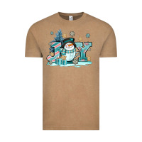 Vintage Coffee cute coffeecup snowmanand joy Vintage Tee - AdoDesignShop