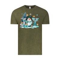 Cute Coffeecup Snowmanand Joy Vintage Tee | Teevron