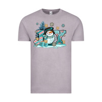Vintage Zinc cute coffeecup snowmanand joy Vintage Tee - AdoDesignShop