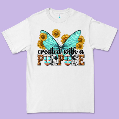 Created With A Purpose Premium Tee Designed By Texasbilliewilder