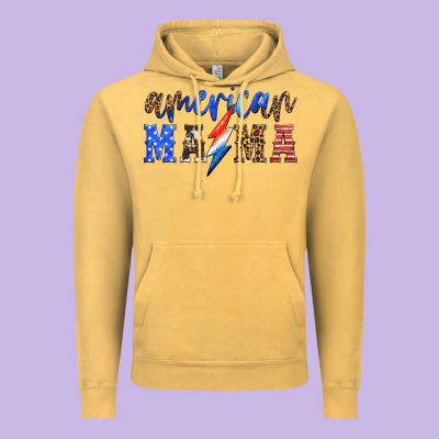 American Mama Thunderbolt Vintage Hoodie Designed By Hra Design Shop