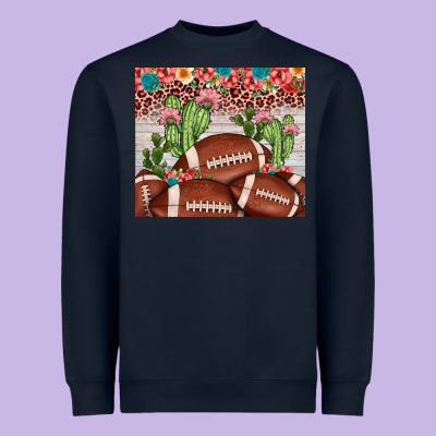 Football Leopard Cactus Heavyweight Sweatshirt Designed By Jahusdesignshop