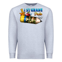 Heather Grey 1 st grade dude Premium Sweatshirt - BundleAndBundleShop