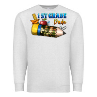 Oatmeal Heather 1 st grade dude Premium Sweatshirt - BundleAndBundleShop