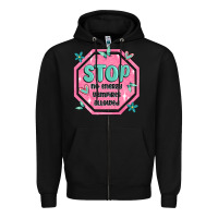 Black stop no energy vampires allowed Zipper Hoodie - MaliasSmallBusiness
