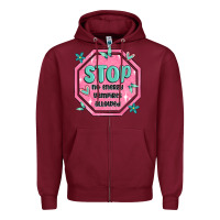 Stop No Energy Vampires Allowed Zipper Hoodie | Teevron