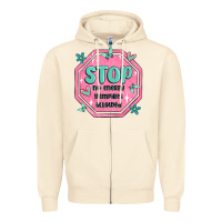 Sandshell stop no energy vampires allowed Zipper Hoodie - MaliasSmallBusiness