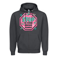 Smoke stop no energy vampires allowed Zipper Hoodie - MaliasSmallBusiness