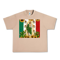 Burro San Judas with Mexican Flag Urban Heavy Tee - JahusDesignShop