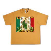 Peanut Butter San Judas with Mexican Flag Urban Heavy Tee - JahusDesignShop