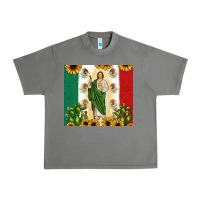 Tornado San Judas with Mexican Flag Urban Heavy Tee - JahusDesignShop