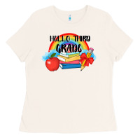 Bone back to school hello third grade 3200x2400 Ladies Tee - AdoDesignShop