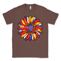 Chestnut america with american flag colors and sunflower with star Classic Tee - Artiststas