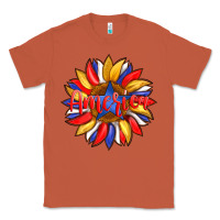 Copper america with american flag colors and sunflower with star Classic Tee - Artiststas