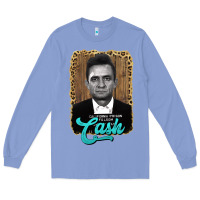 Colony Blue johnny cash Long Sleeve Tee - AdoDesignShop