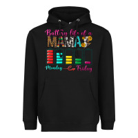 Black Battery Life Of A Mama Heavyweight Hoodie - BundleAndBundleShop