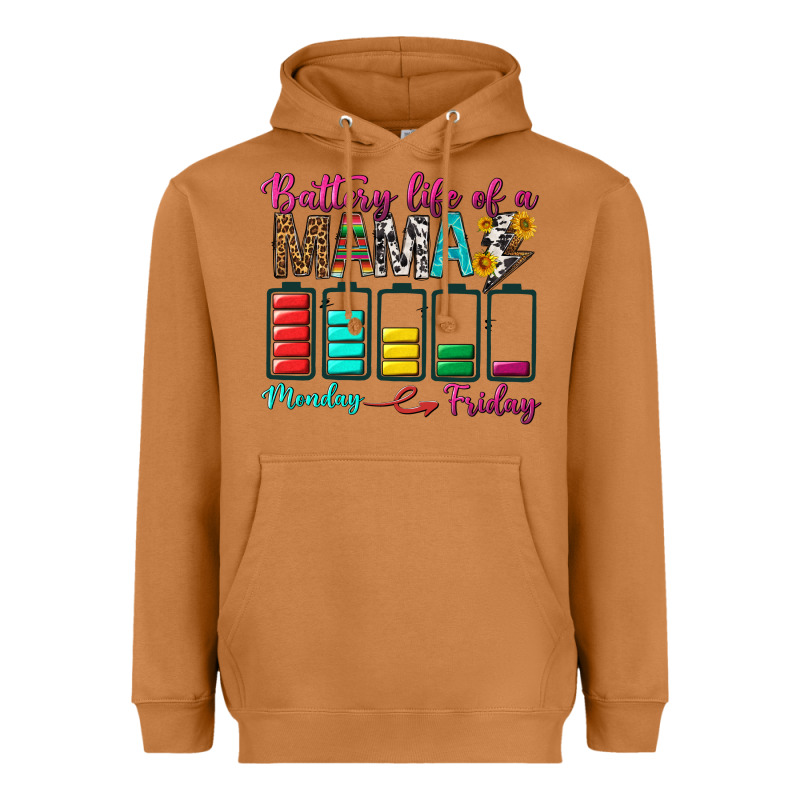 Battery Life Of A Mama Heavyweight Hoodie by BundleAndBundleShop | Teevron