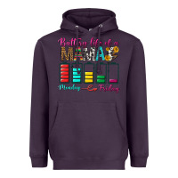 Plum Battery Life Of A Mama Heavyweight Hoodie - BundleAndBundleShop